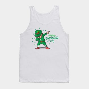 Happy St Patricks Day - Dabbing Leprechaun Tank Top